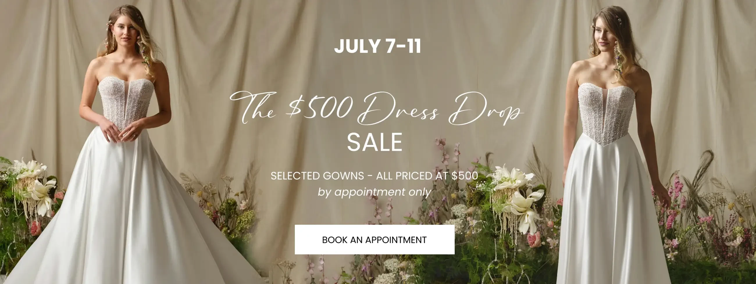 The $500 Dress drop banner